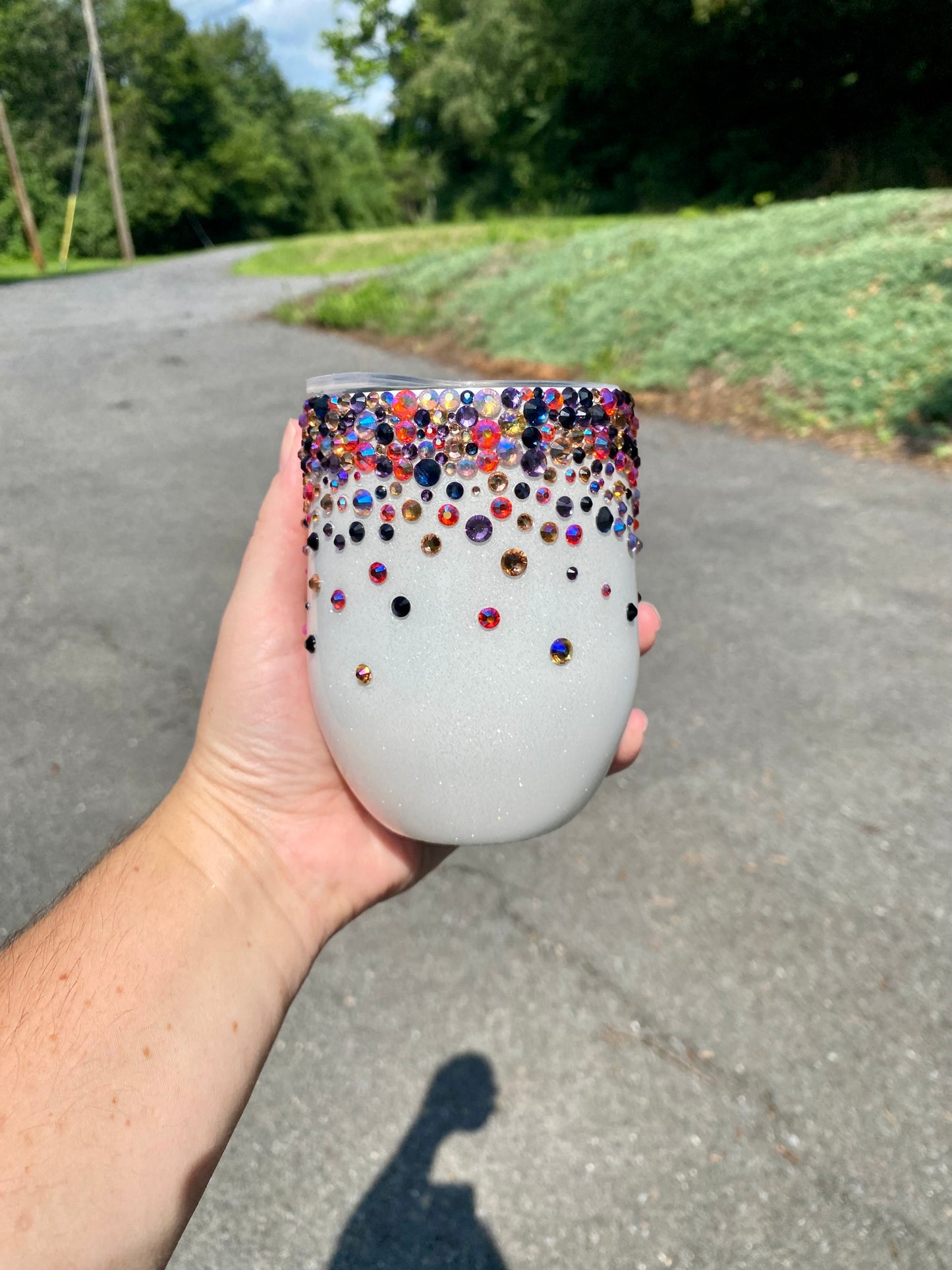 Rhinestone Wine Tumbler