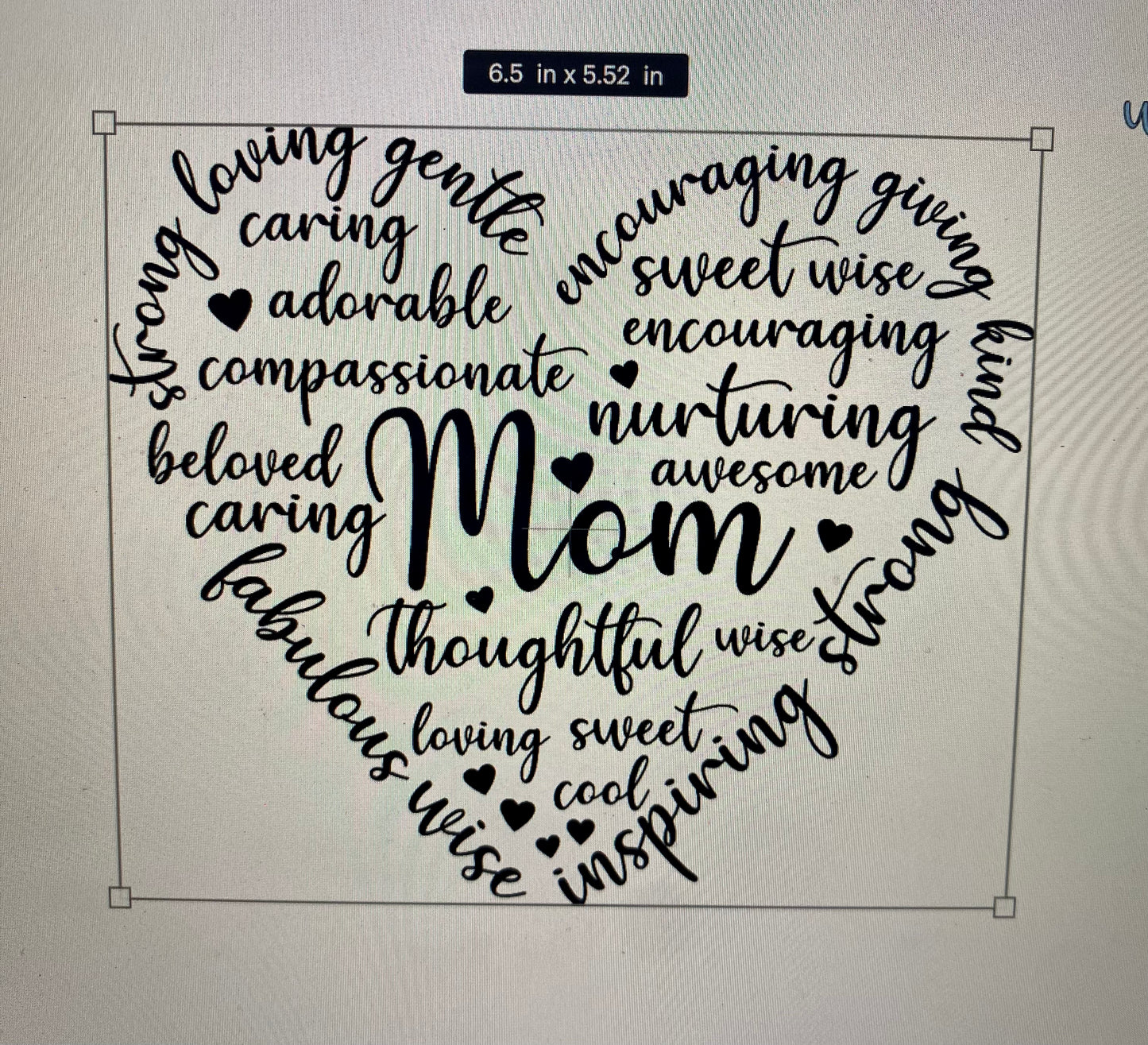 Custom Mother's Day Flower Shadow Box