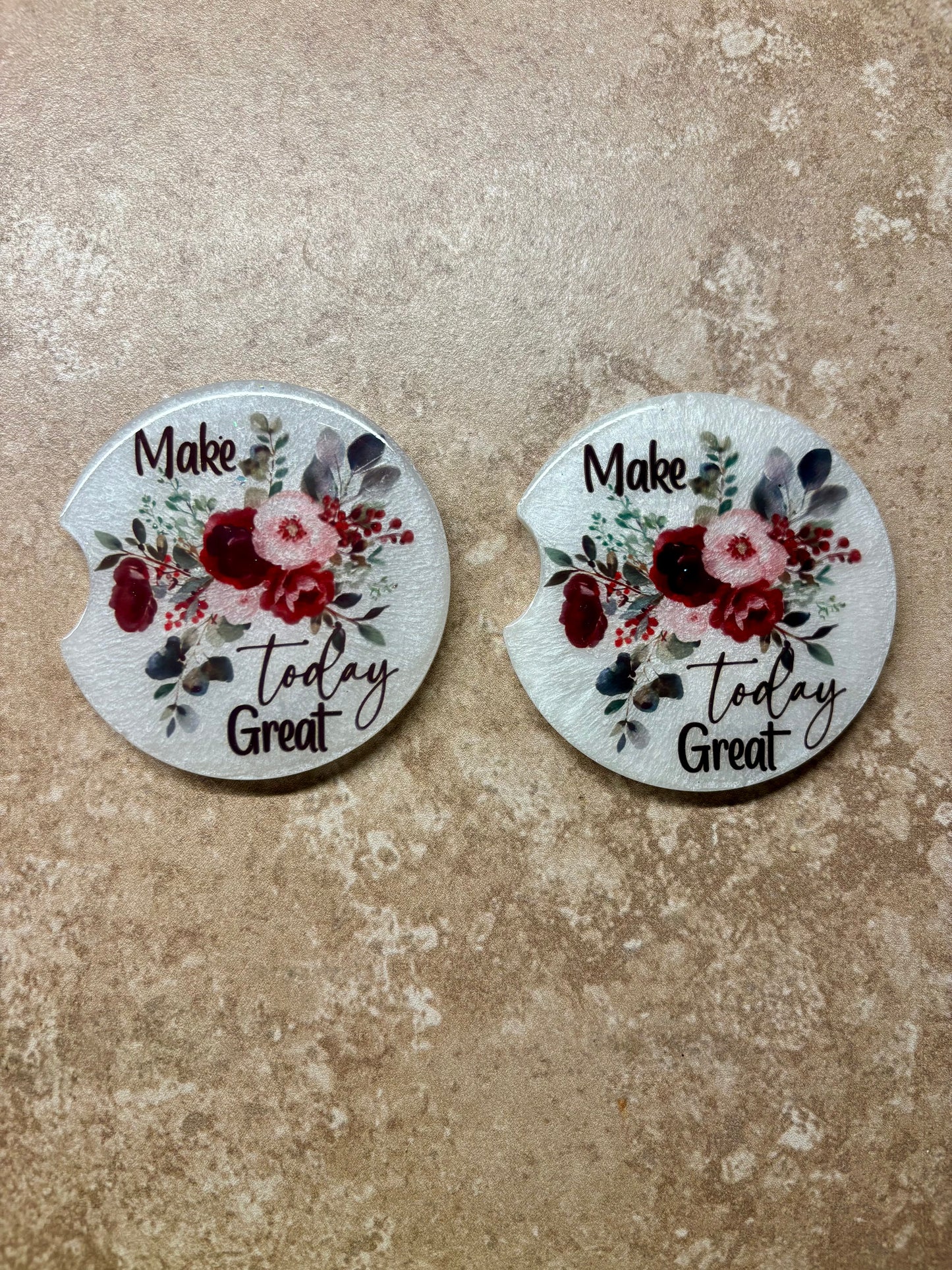 Make Today Great Car Coaster Set