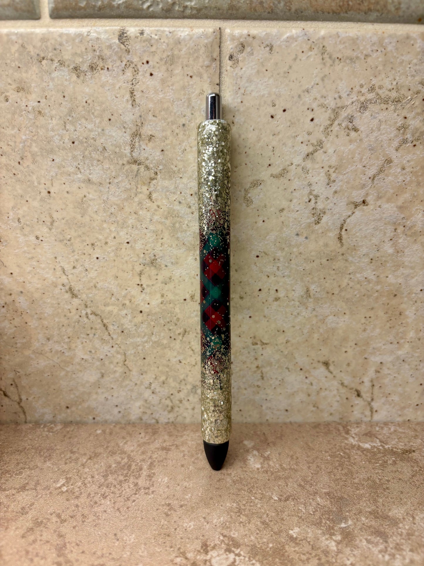 Christmas Plaid Pen