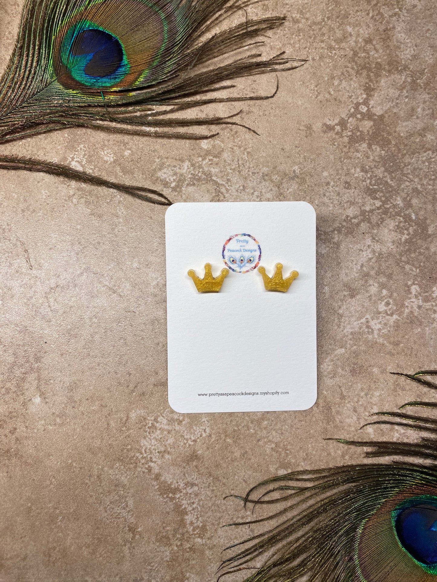 Crown Stud Earrings