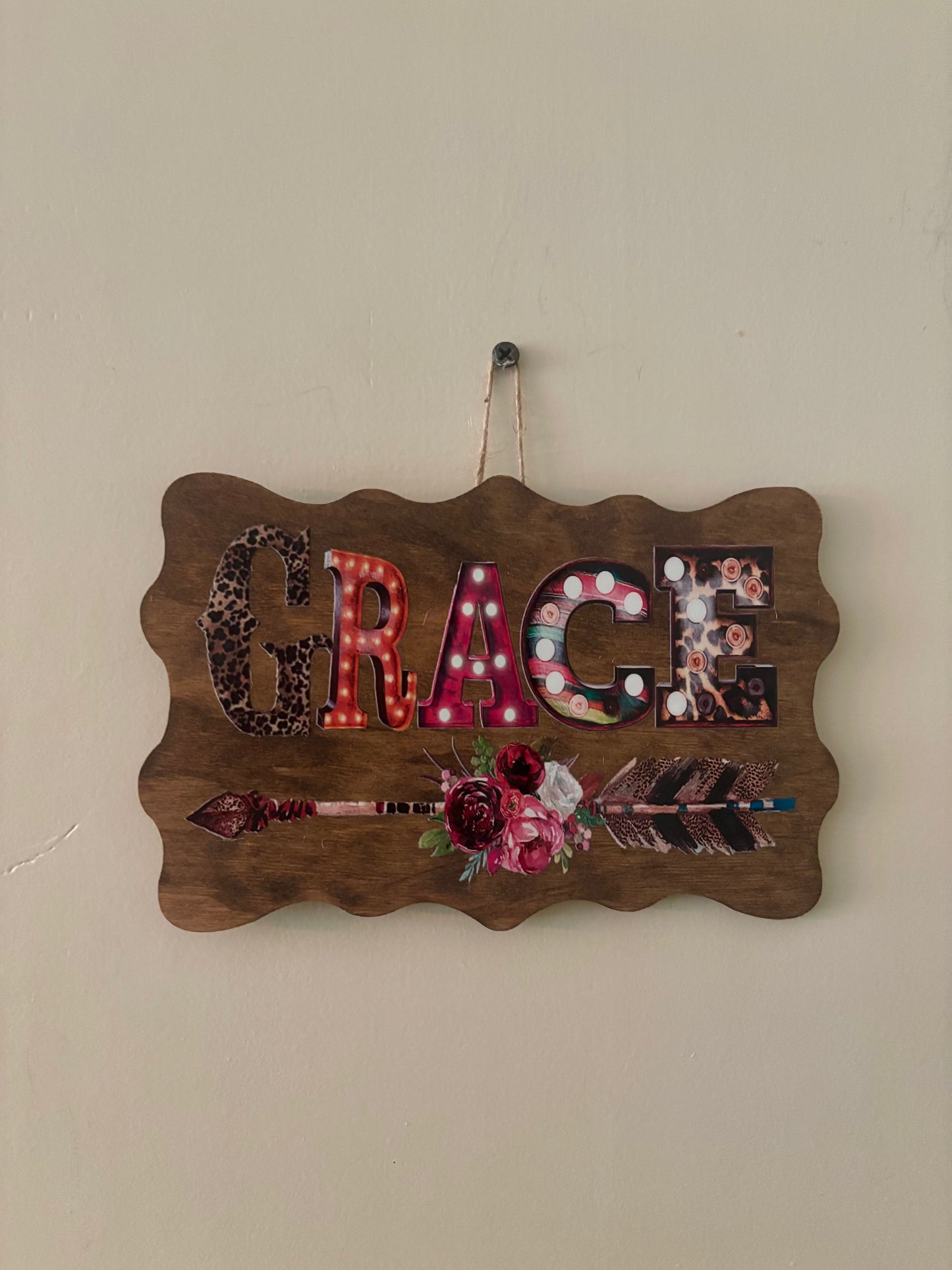 Grace Hanging Sign
