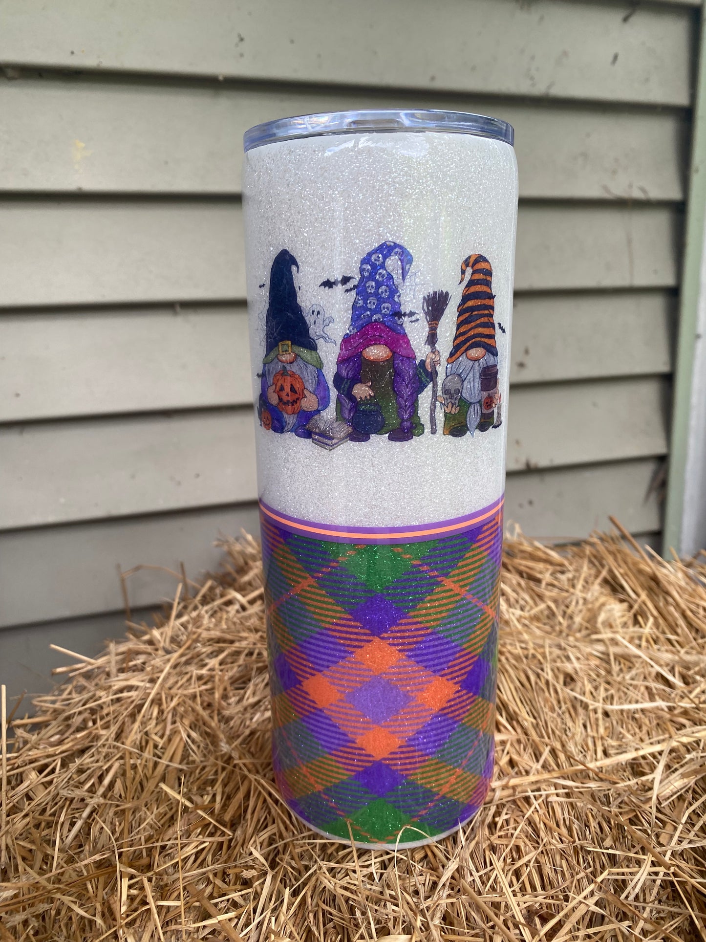Plaid Gnome Tumbler