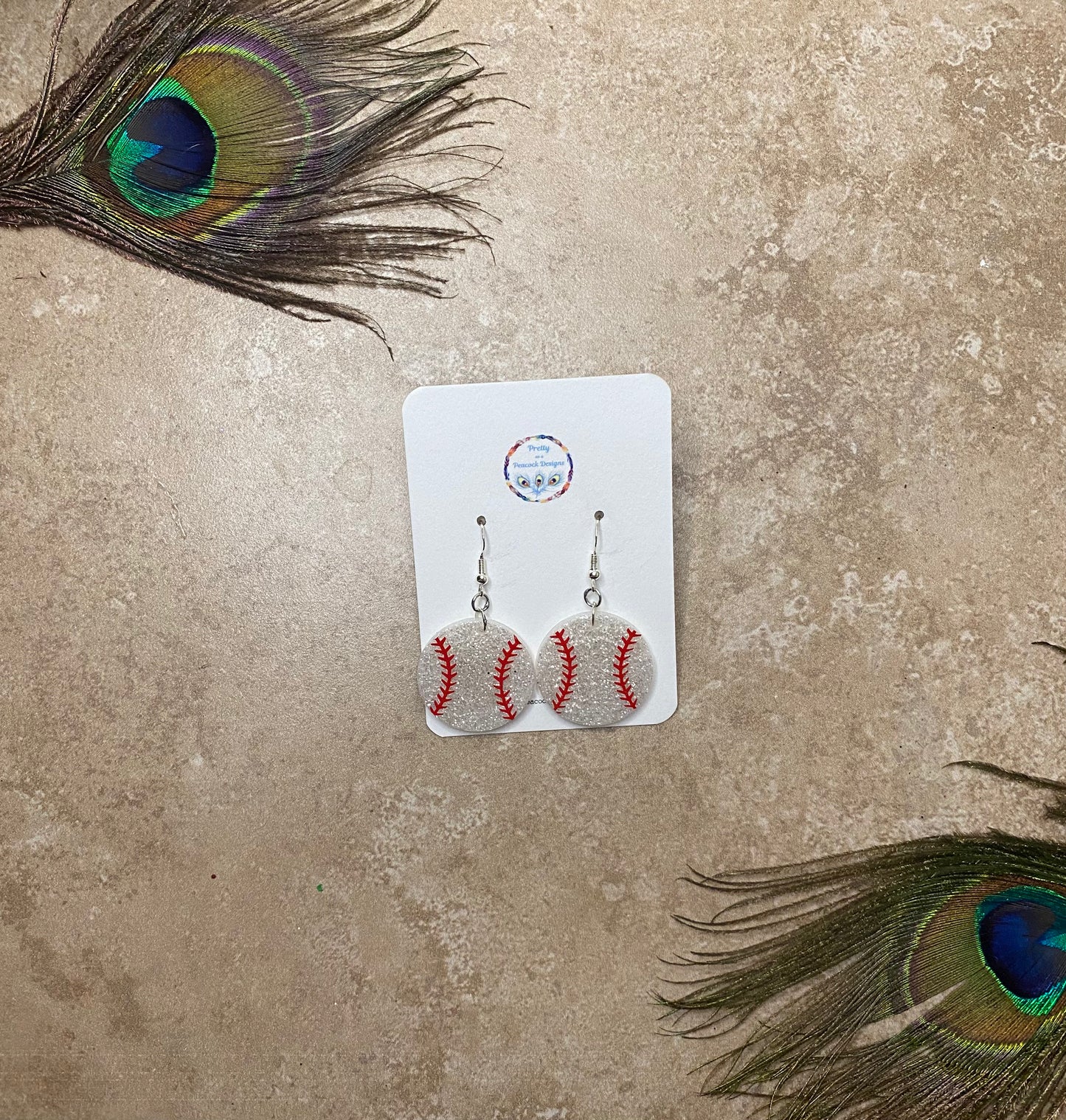 Small Baseball Earrings