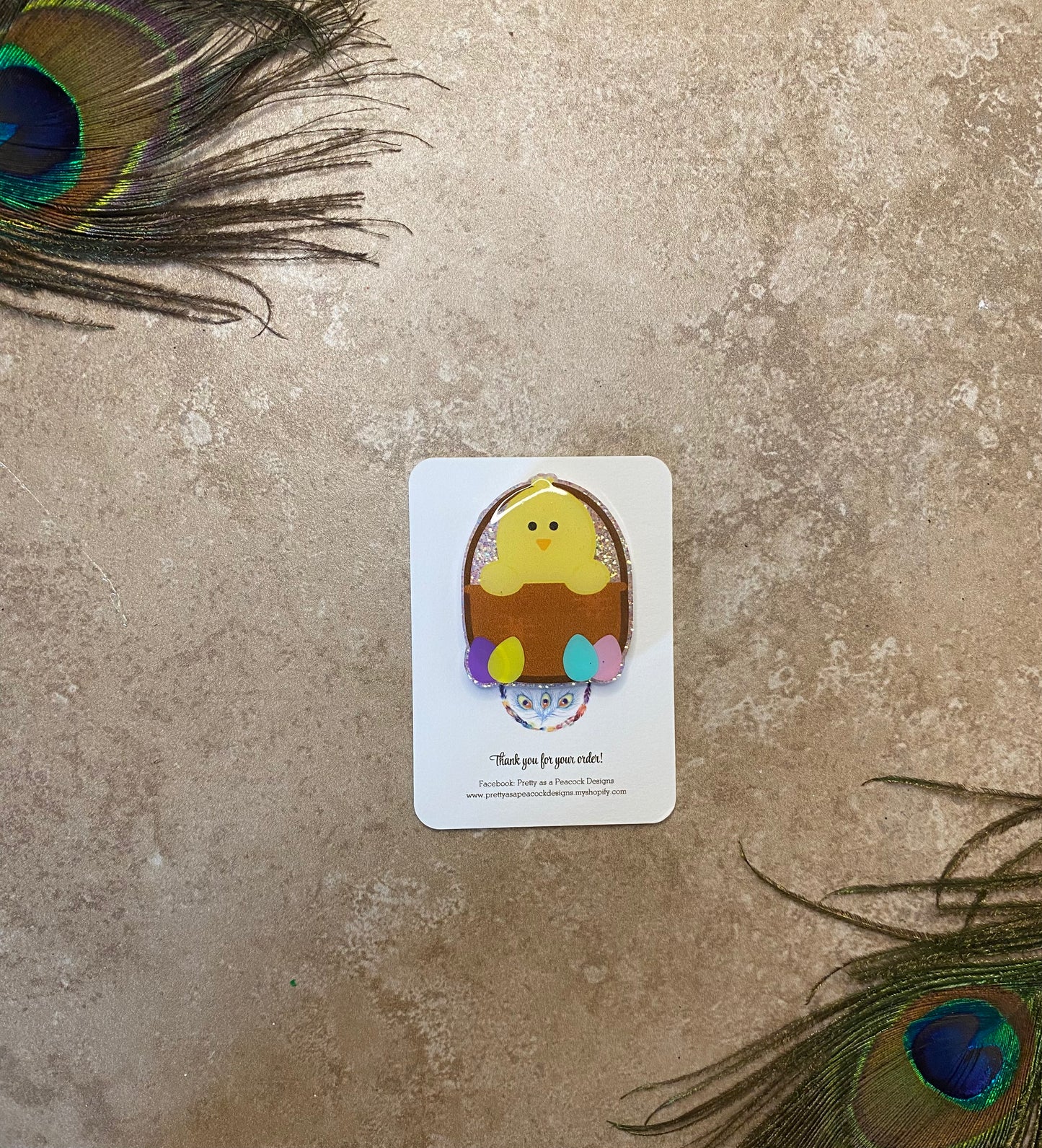 Chick Badge Reel Topper