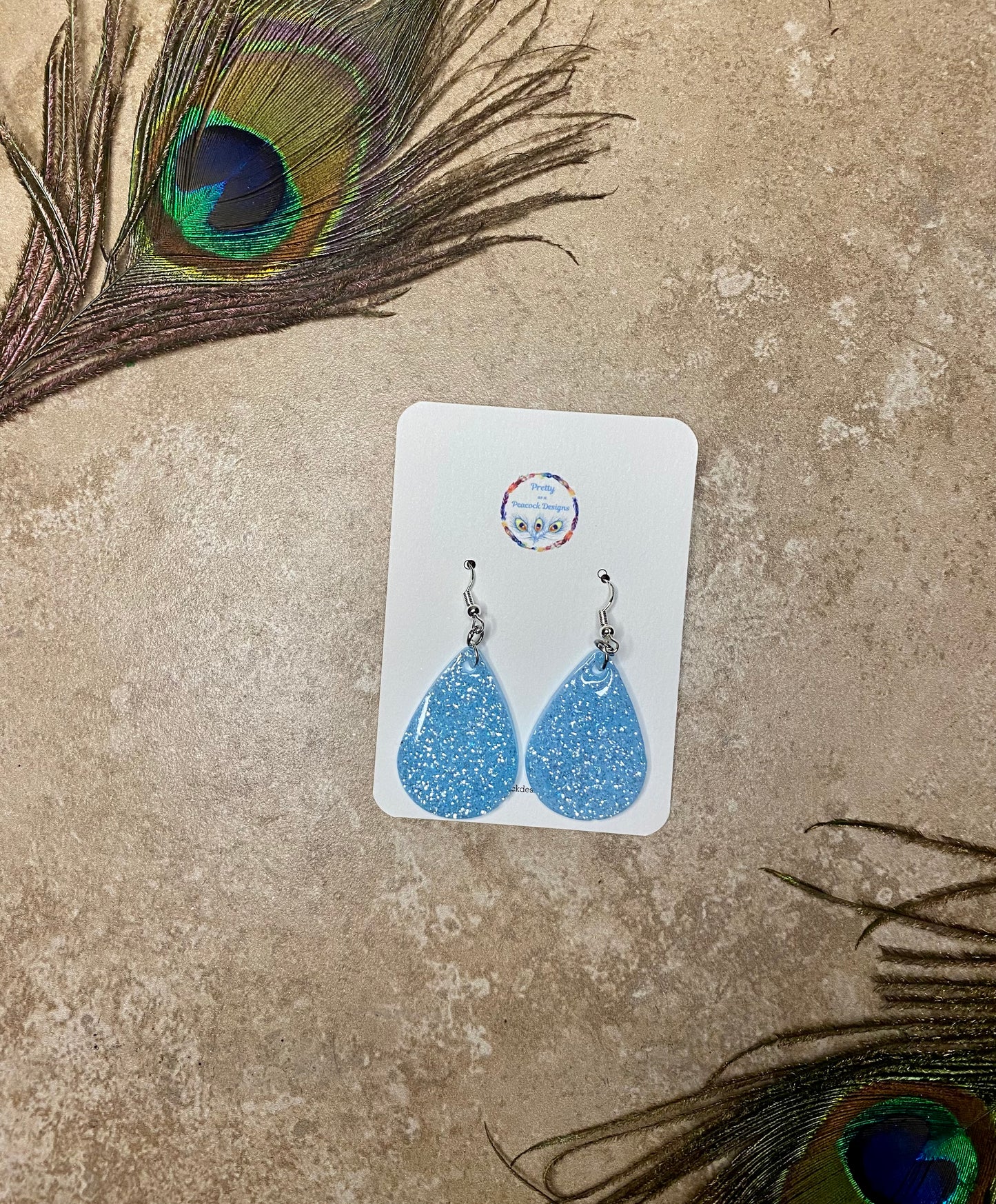 Diamond Sparkle Dangle Earrings