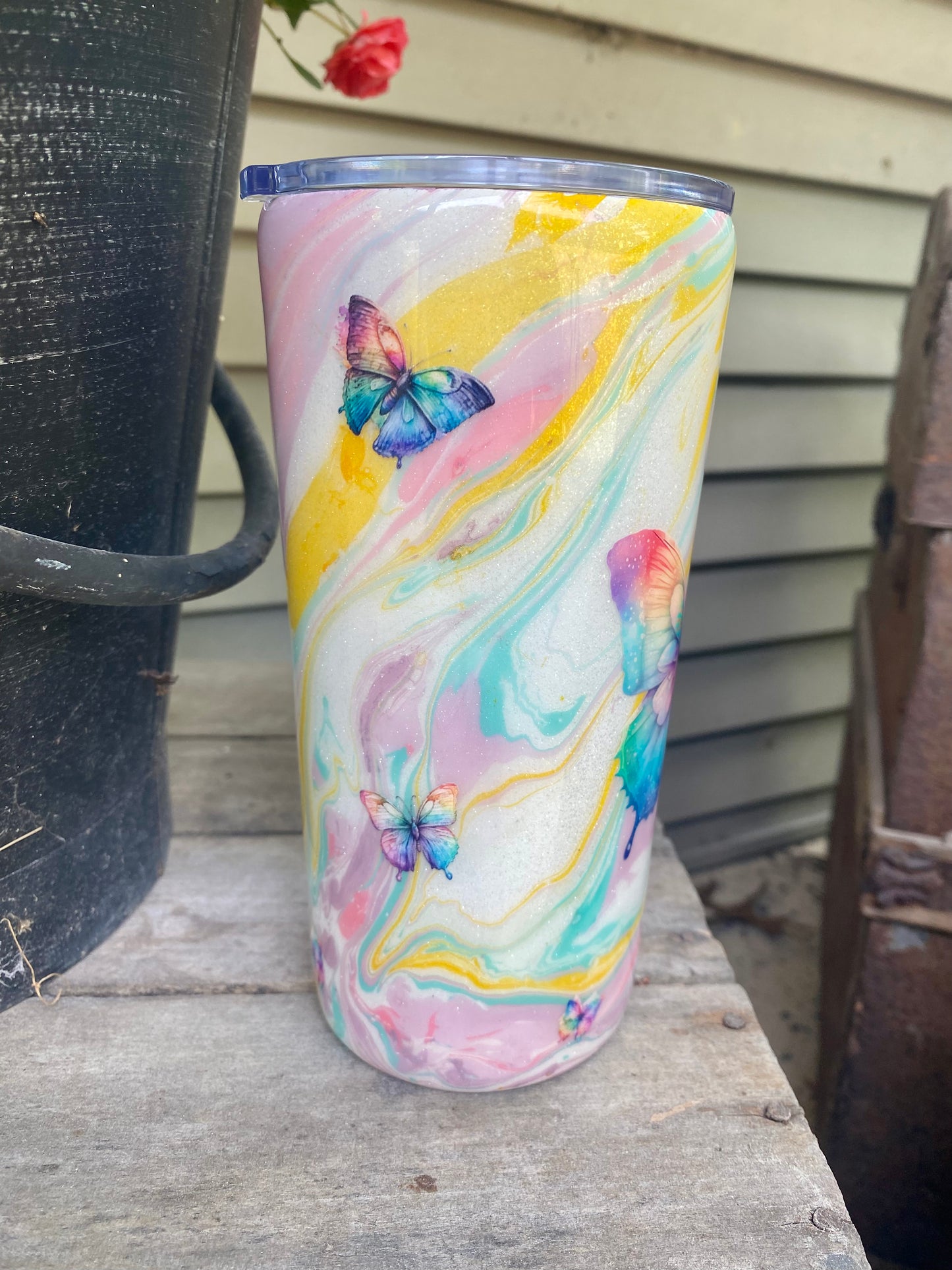 Butterfly Swirl Tumbler