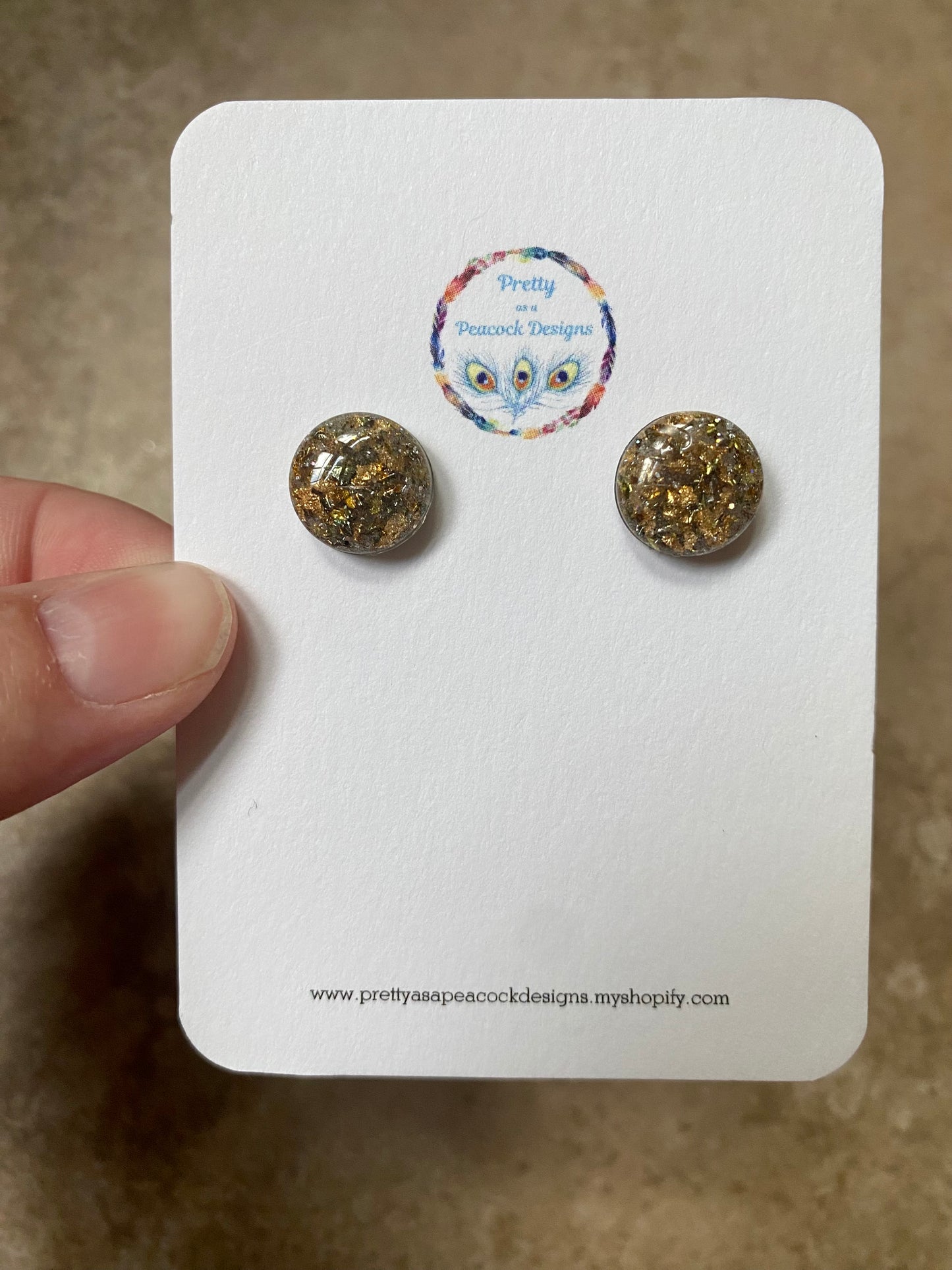 Gold Circle Studs