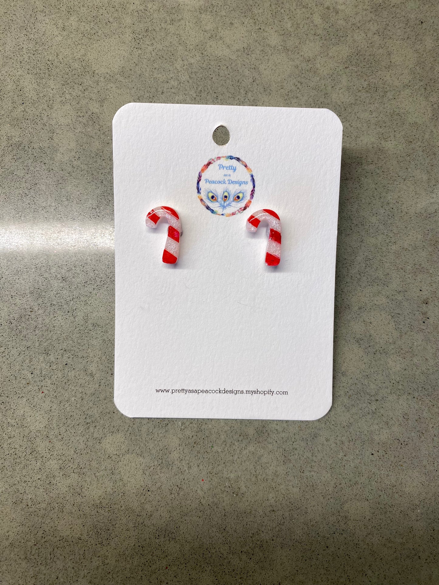 Candy Cane Studs