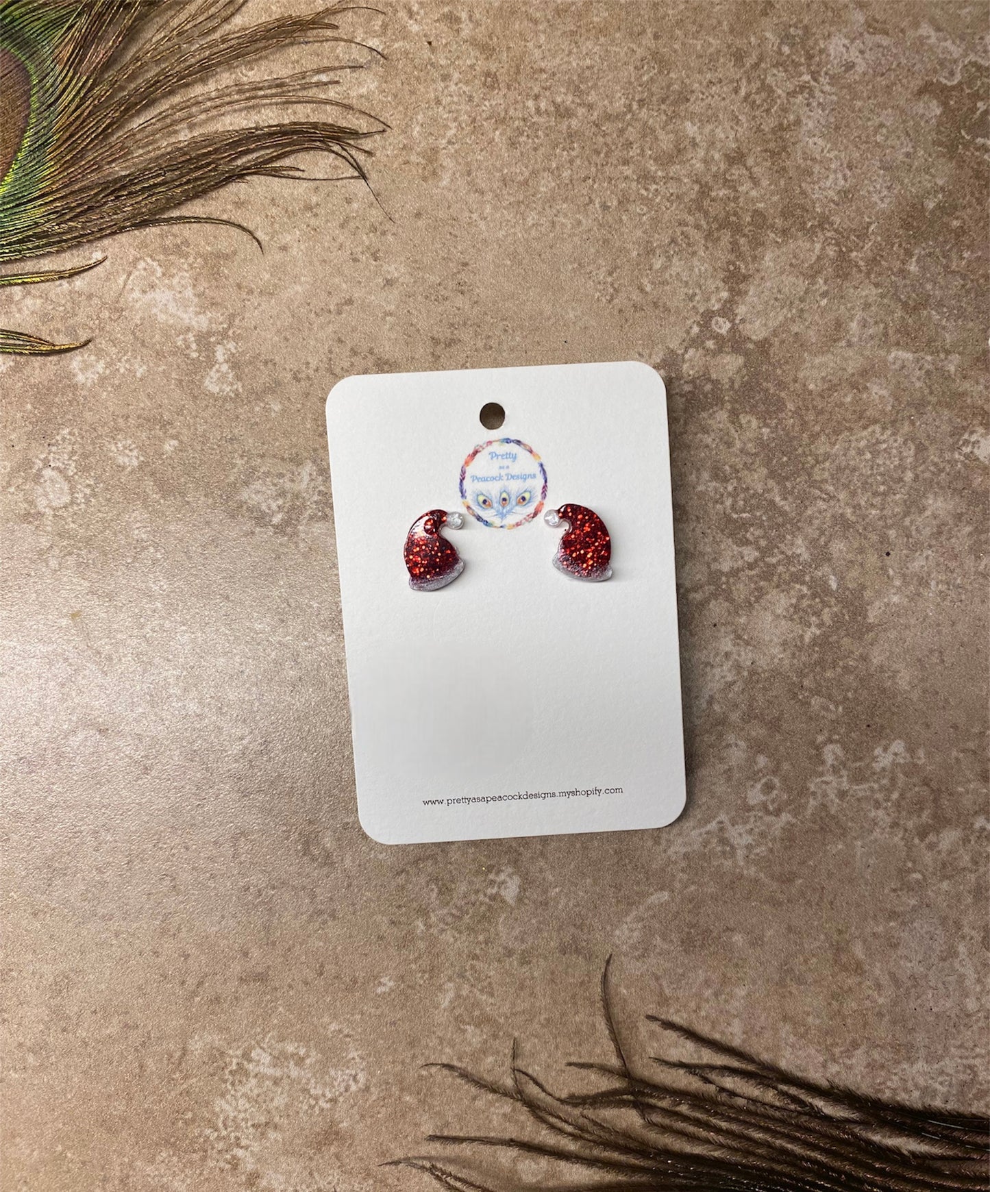 Santa Hat Stud Earrings