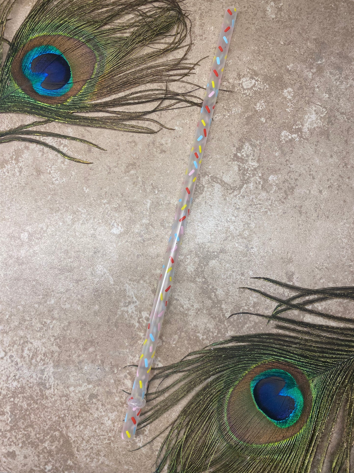 10" Sprinkles Straw