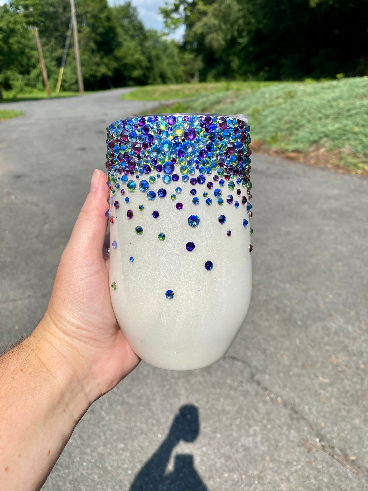 Rhinestone Wine Tumbler