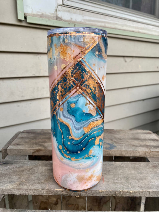 Marble V-Split Tumbler