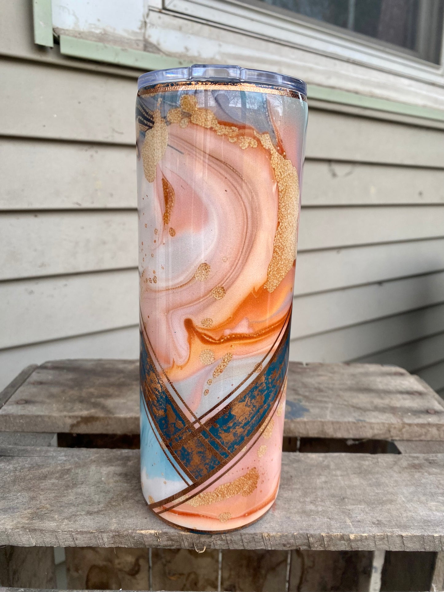 Marble V-Split Tumbler