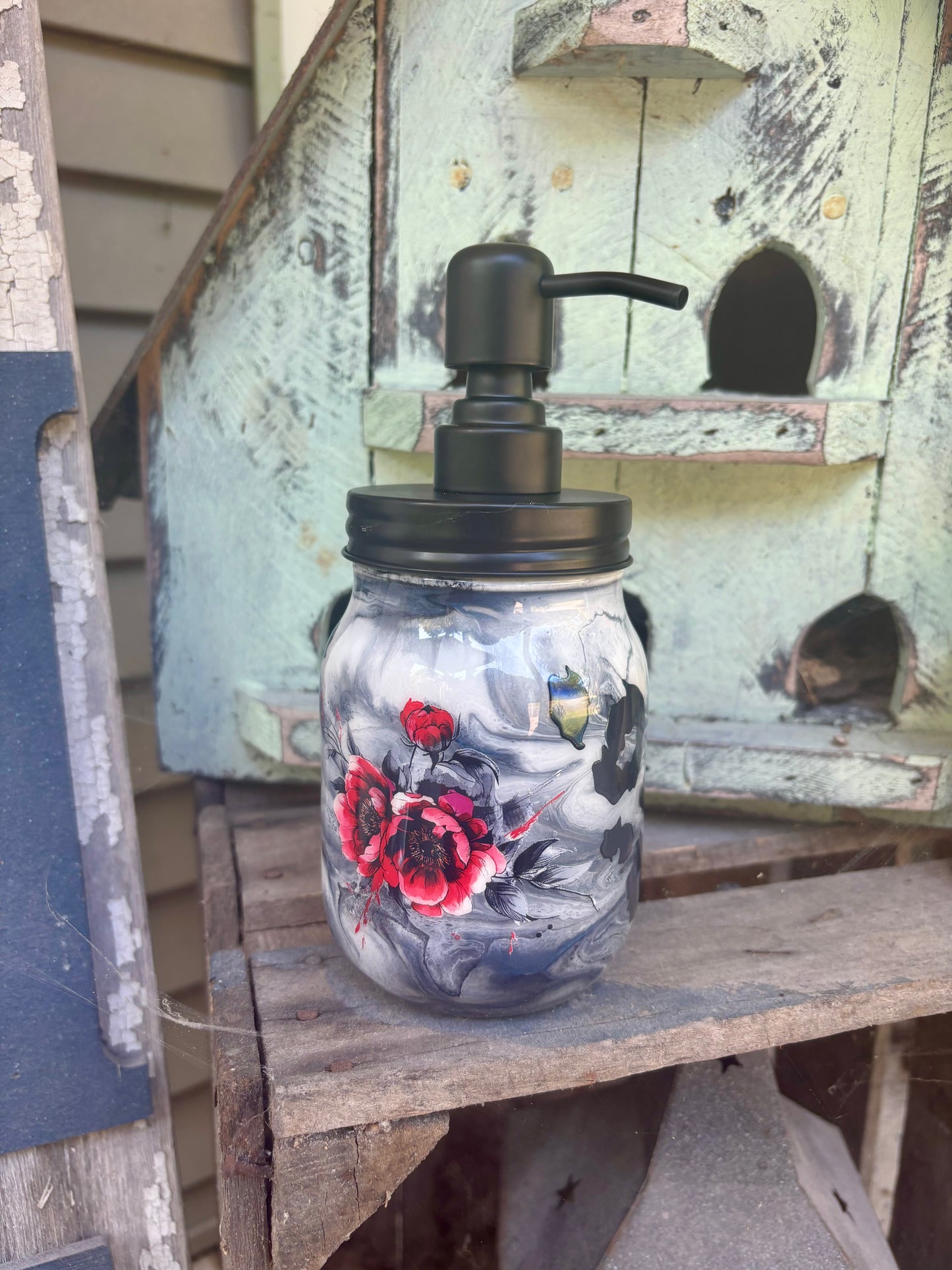 Floral Soap/Lotion Dispenser