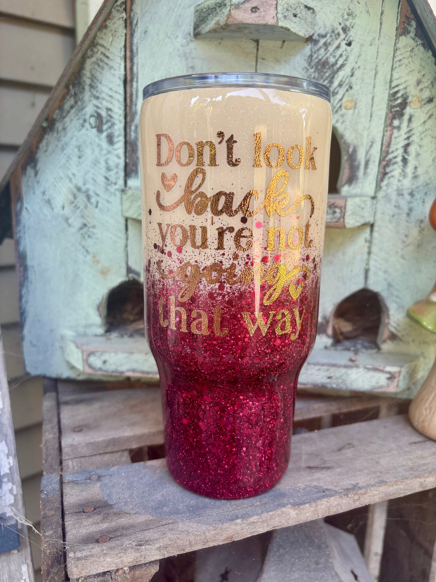 Don't Look Back Tumbler