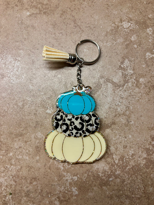 Stacked Pumpkins Keychain