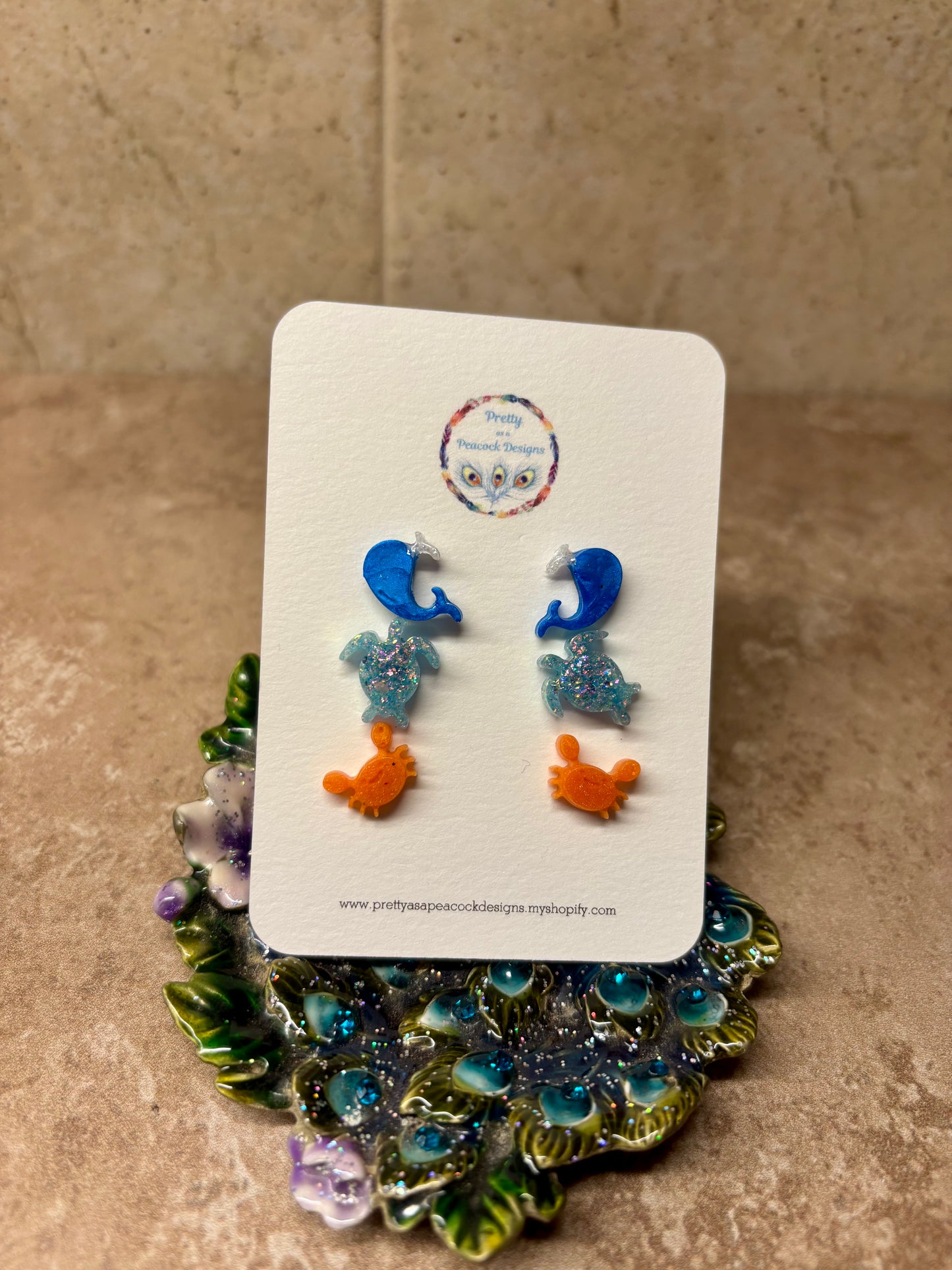 Triple Summer Stud Earrings