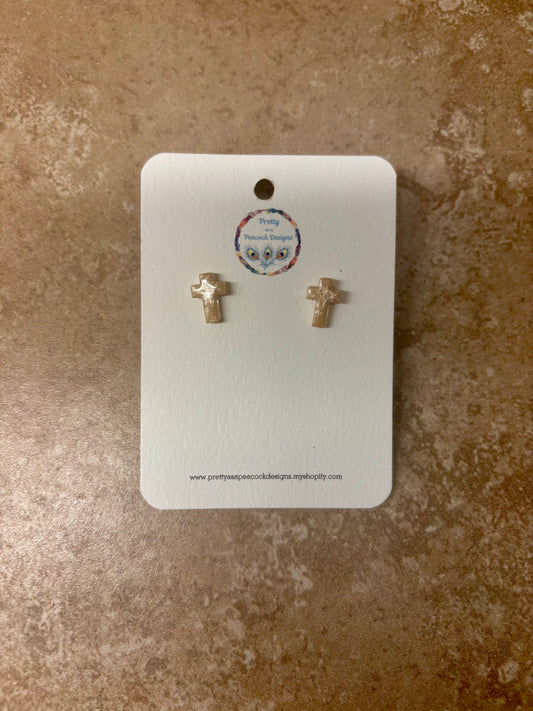 Cross Stud Earrings
