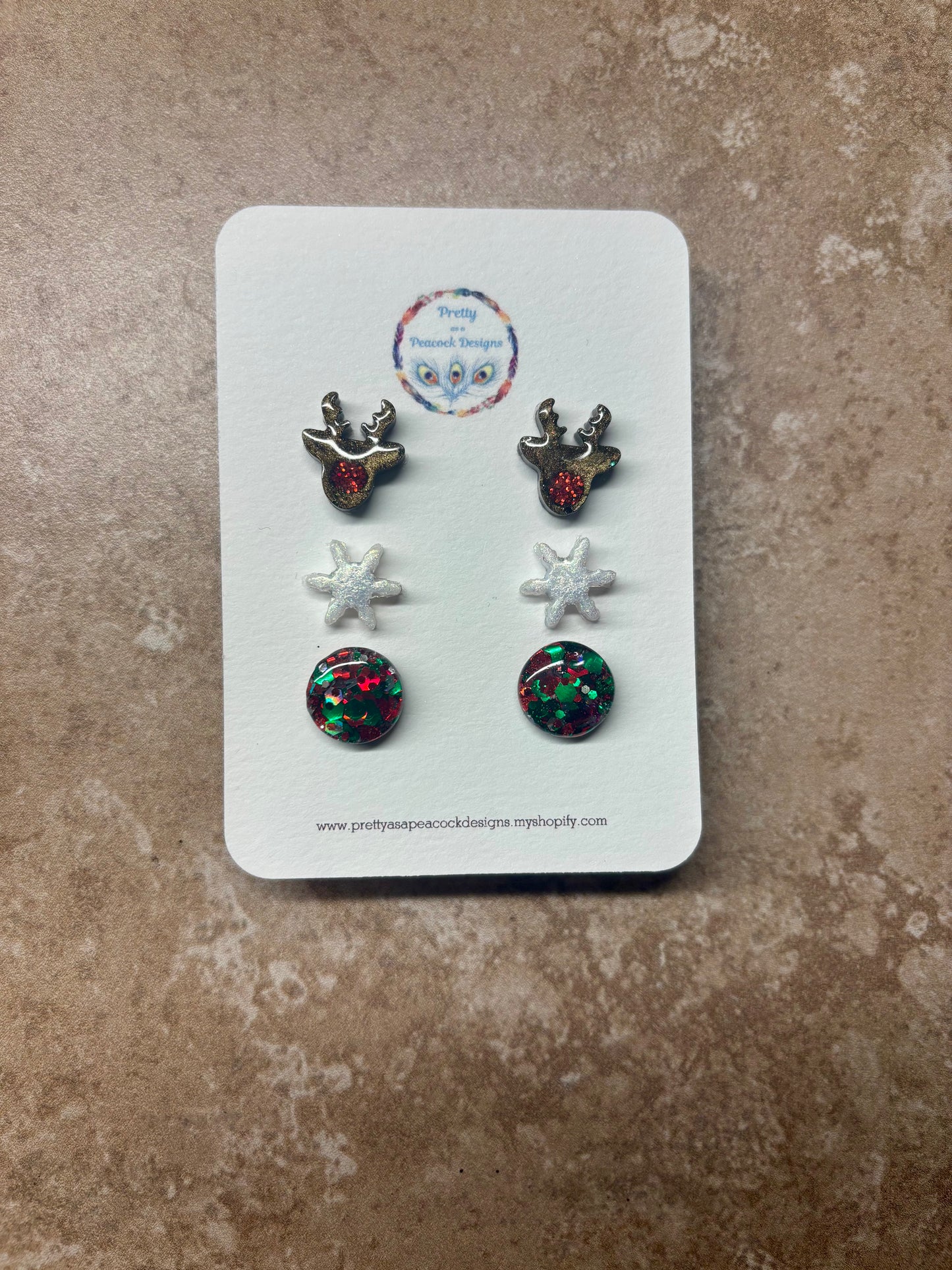 Christmas Stud 3 Pack