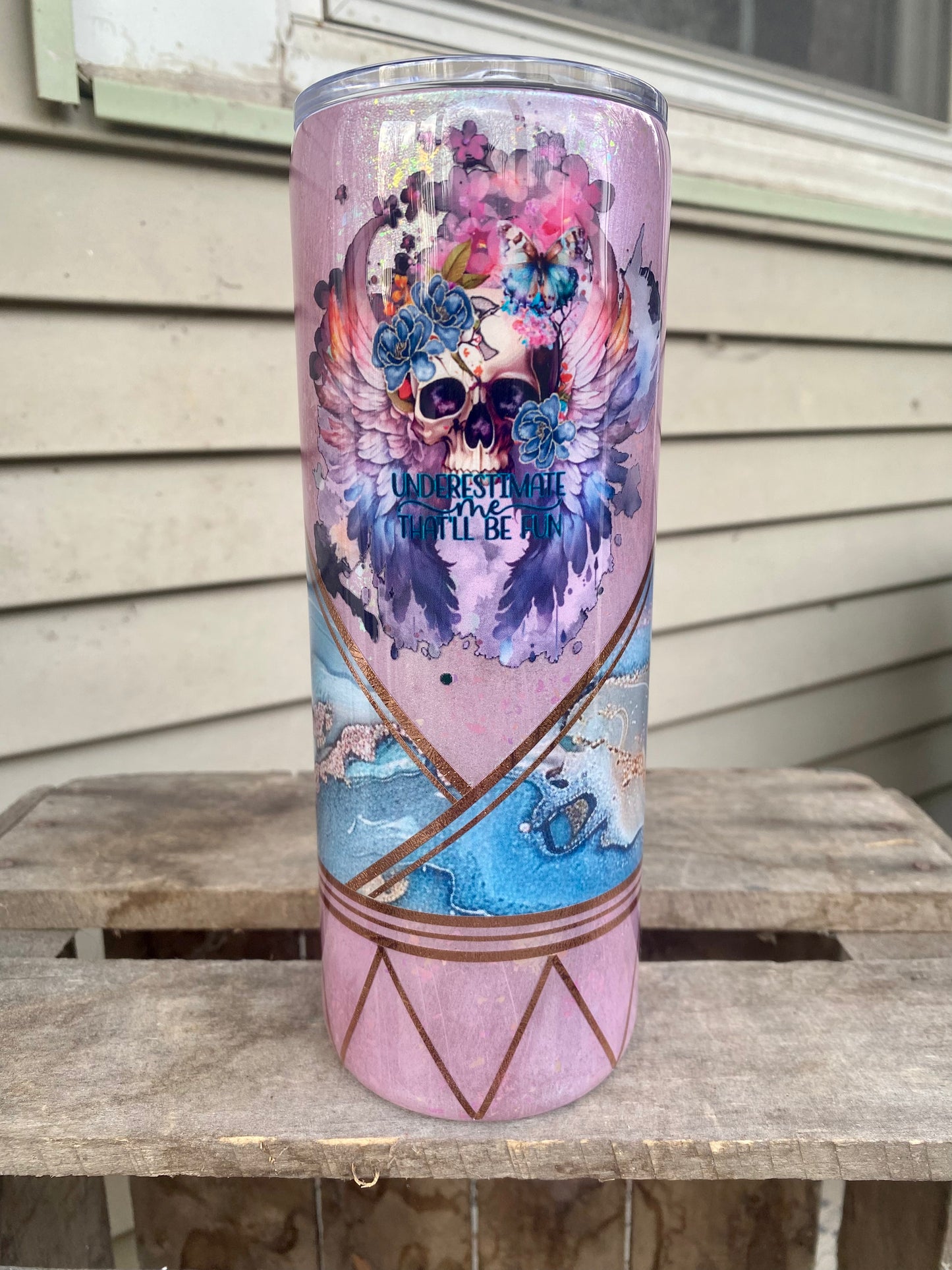 Purple Skull Tumbler