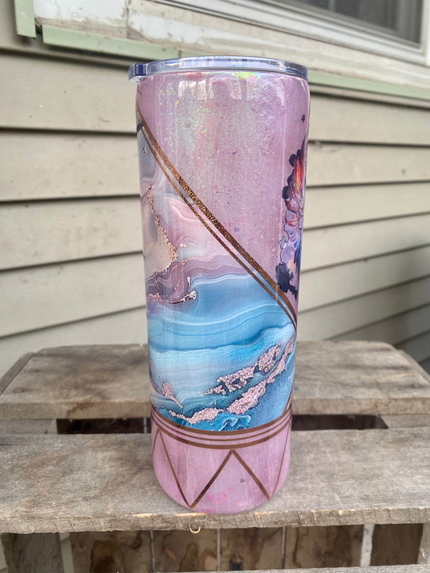 Purple Skull Tumbler