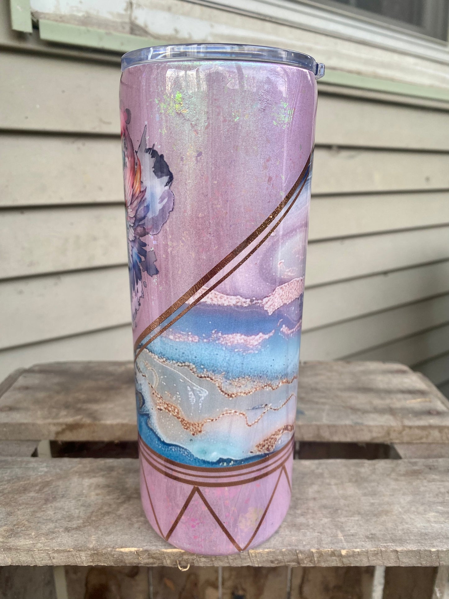 Purple Skull Tumbler