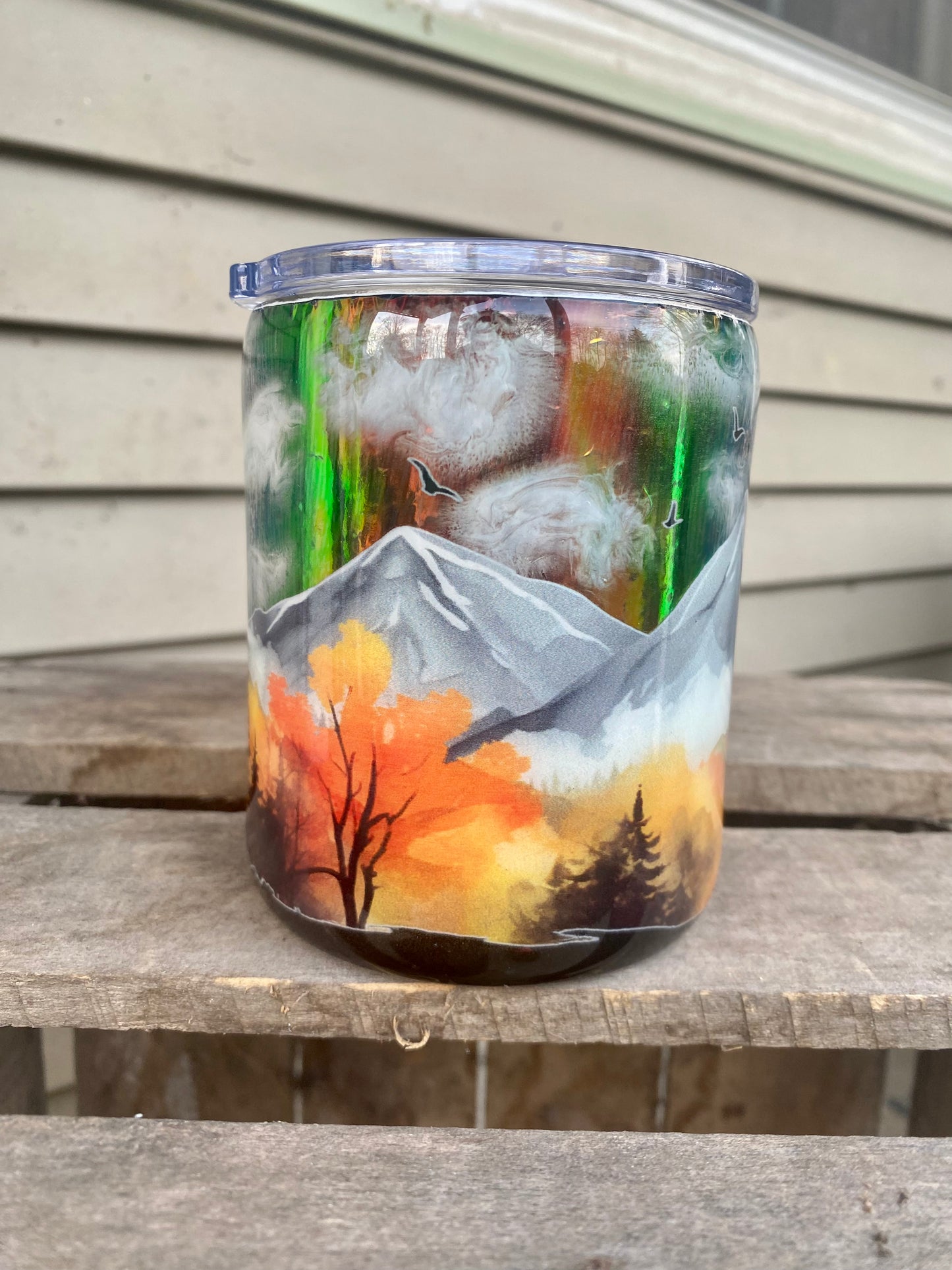 Let's Explore Mountain Scene Tumbler