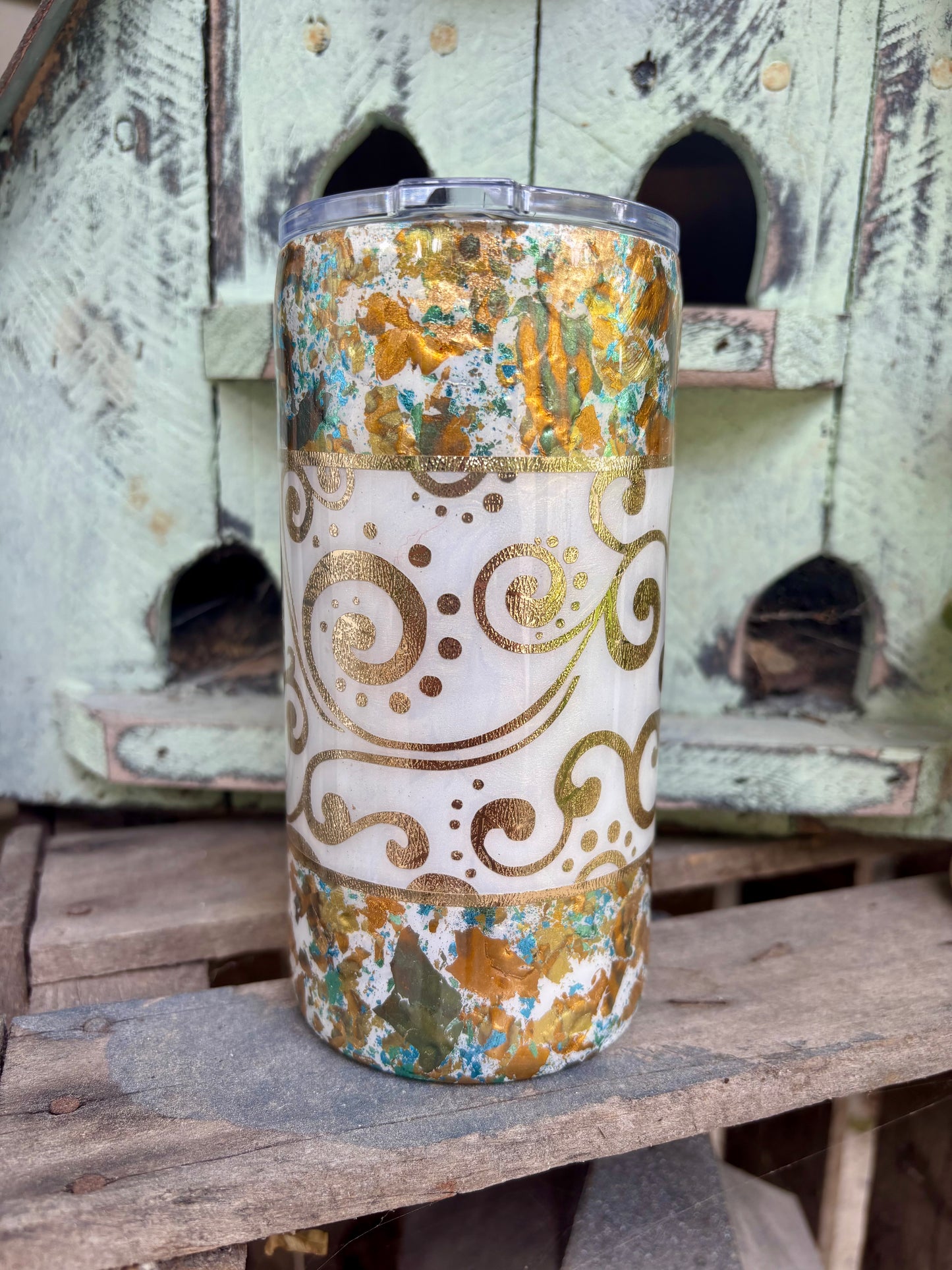 Patina Swirl Tumbler
