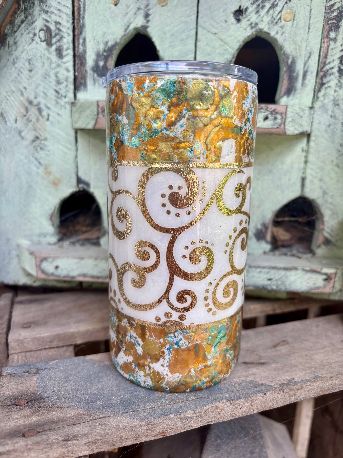 Patina Swirl Tumbler