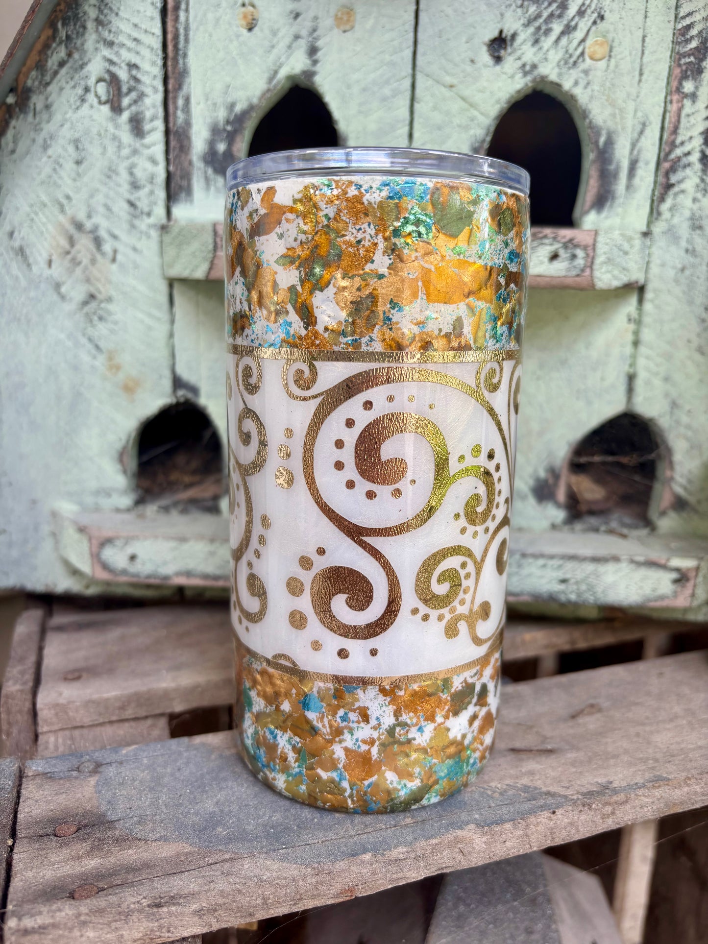 Patina Swirl Tumbler