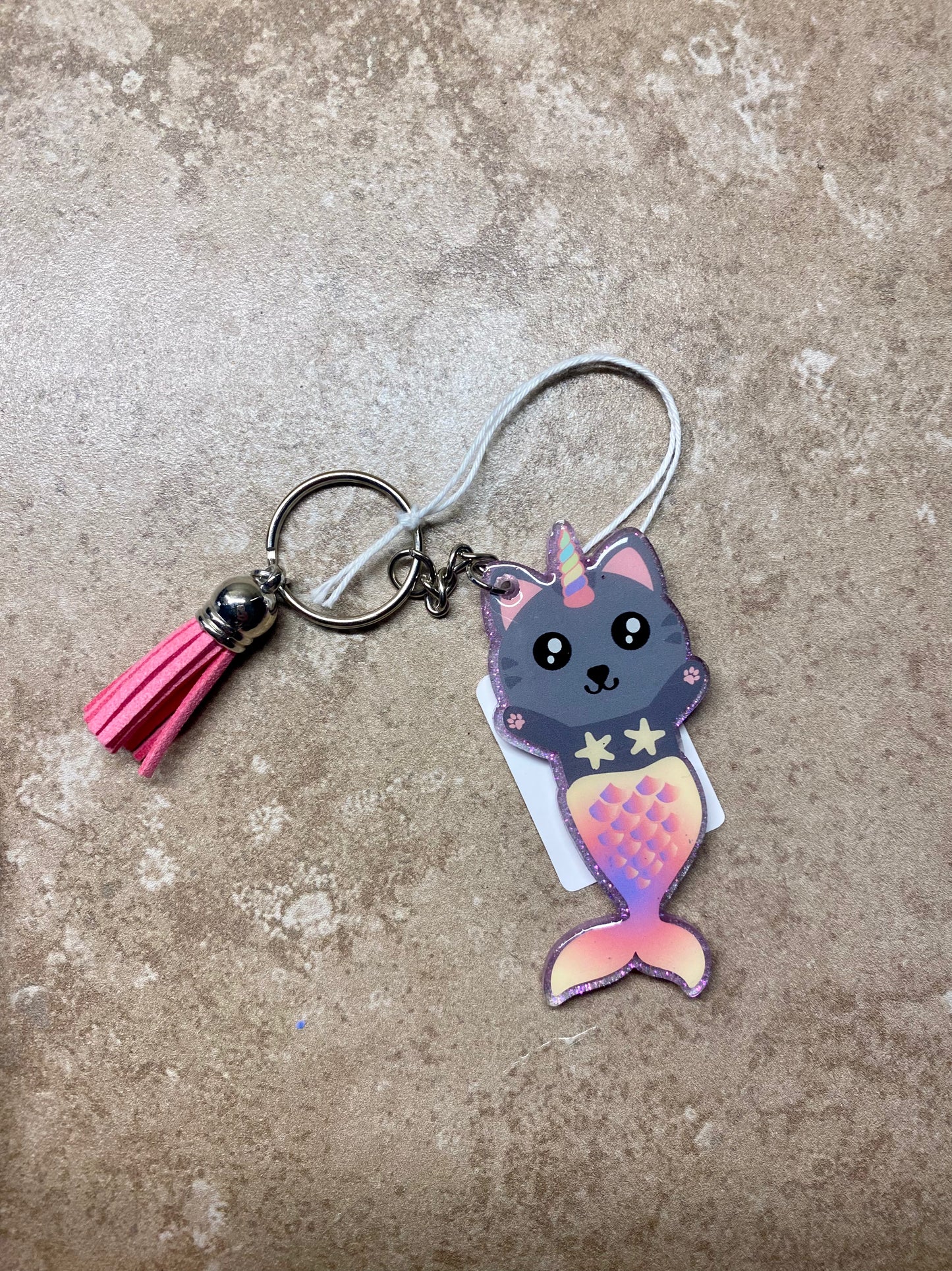 Cat Mermaid Keychain