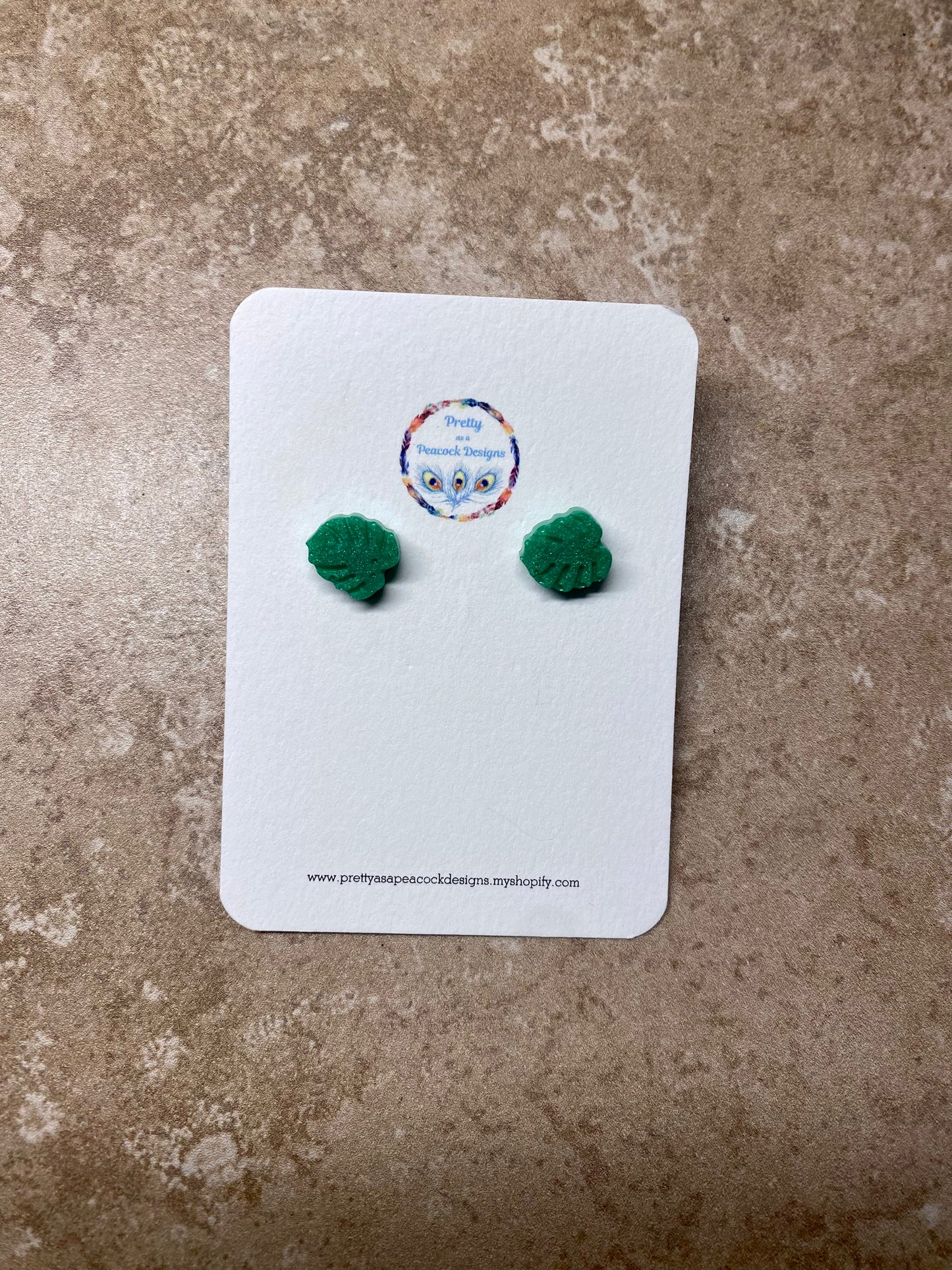 Monstera Leaf Studs