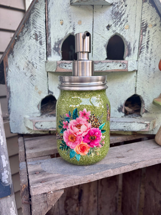 Floral Soap/Lotion Dispenser