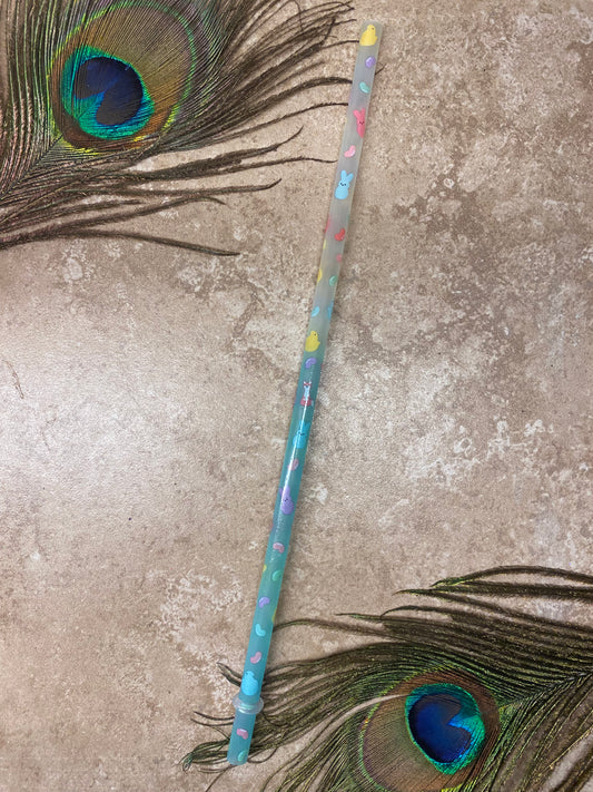 10" Color Changing Easter Treats Straw