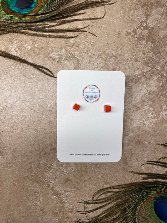 Square Stud Earrings