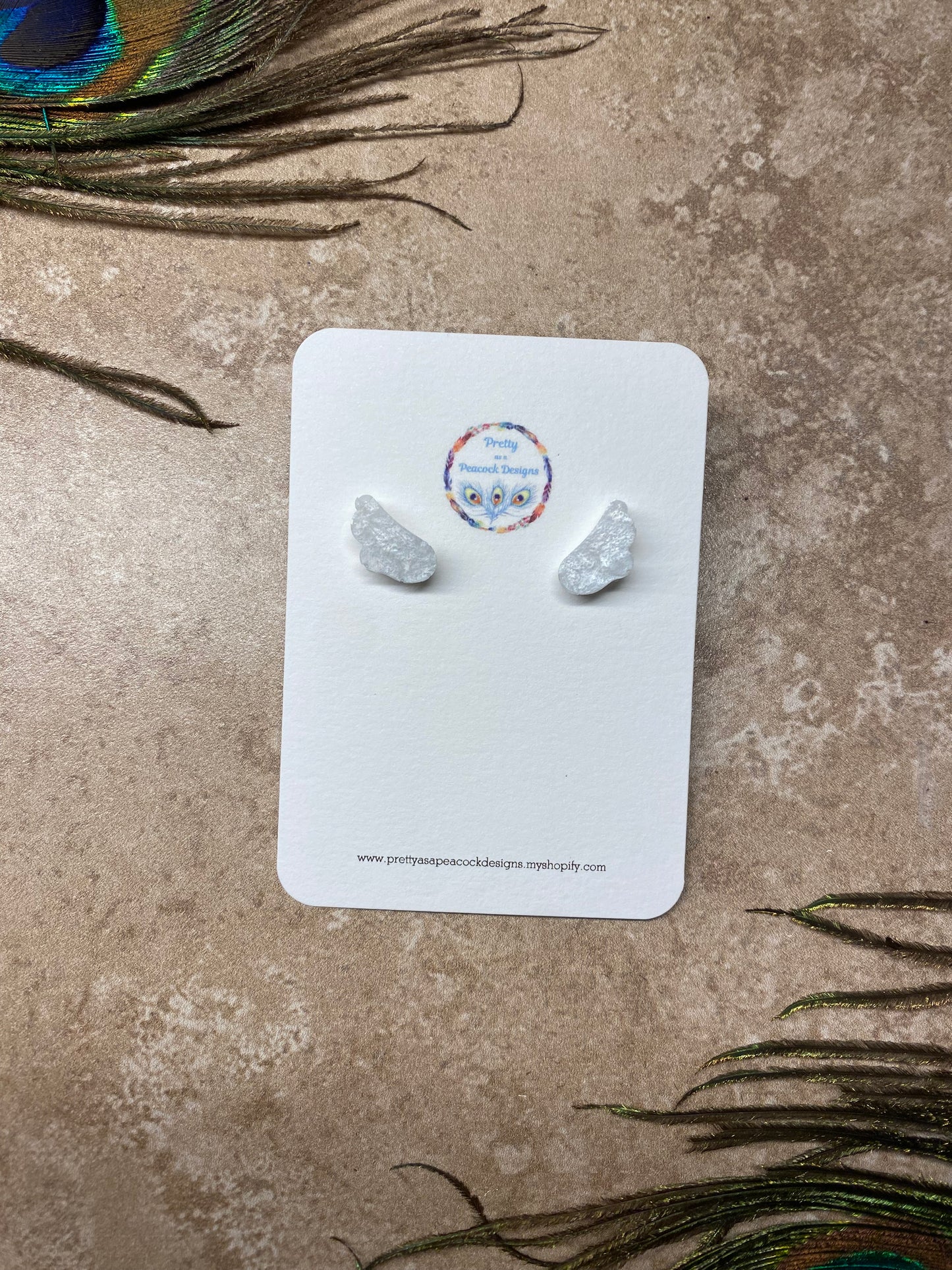 Angel Wings Stud Earrings