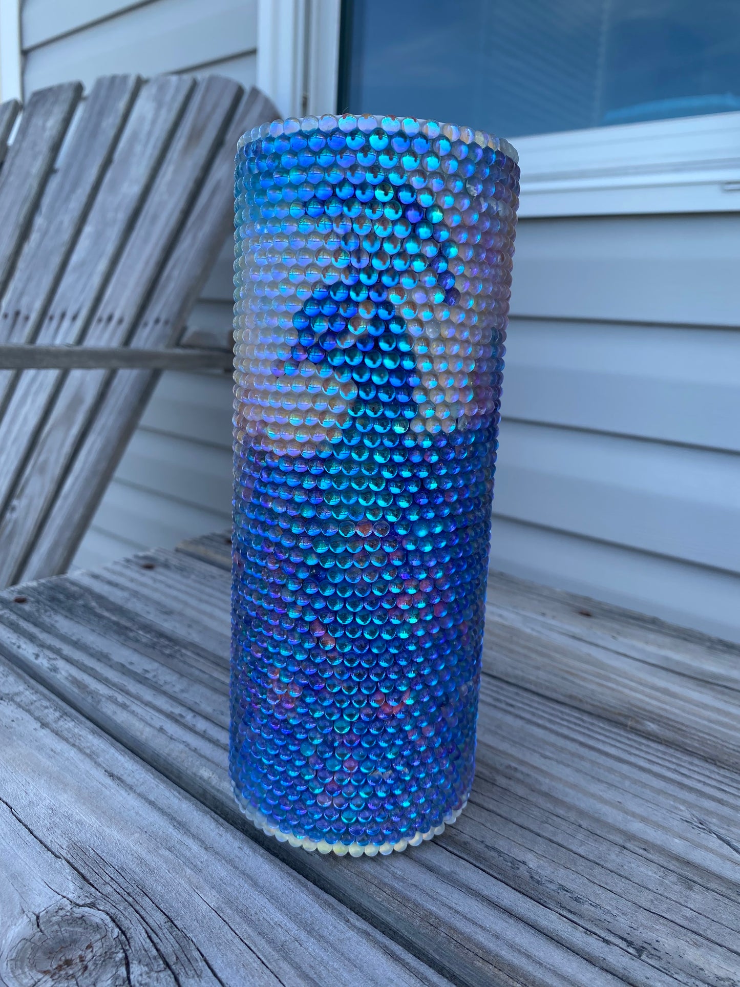 Rhinestone Peacock Tumbler