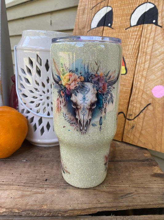Bull Skull Tumbler