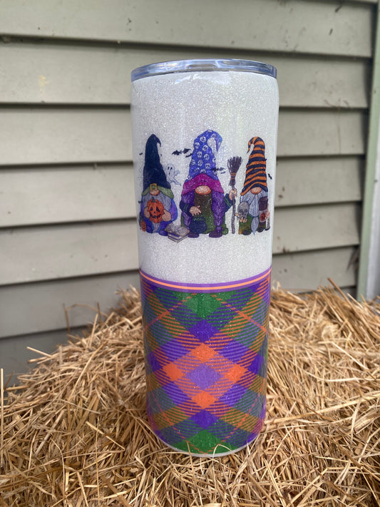 Plaid Gnome Tumbler
