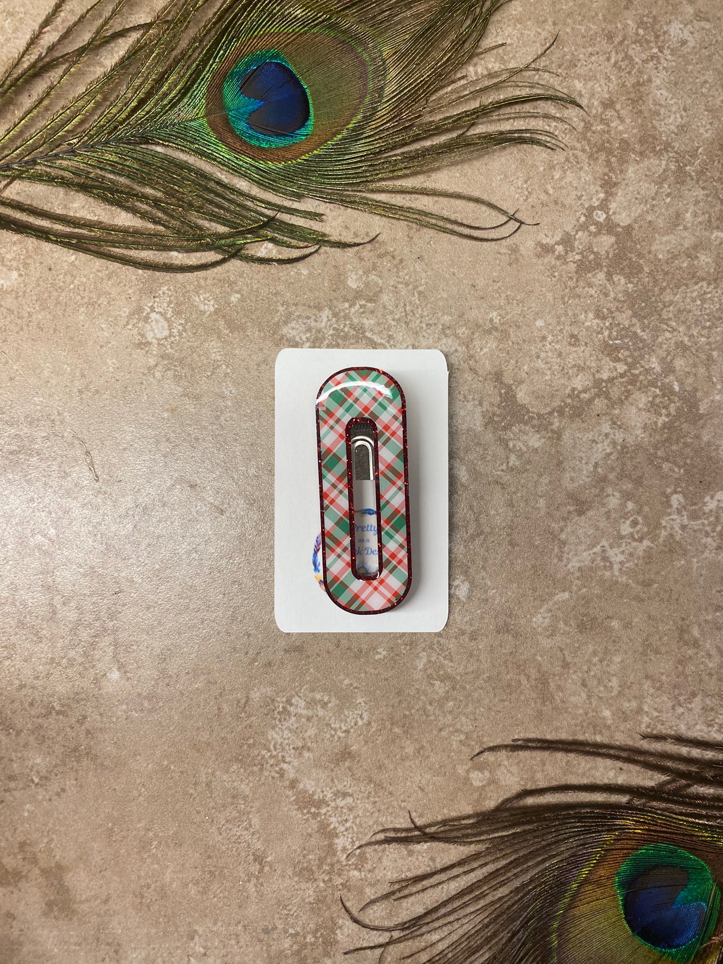 Christmas Plaid Hair Clip