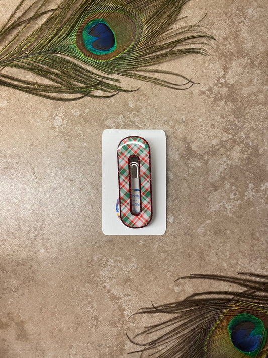 Christmas Plaid Hair Clip