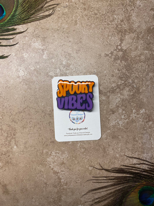 Spooky Vibes Badge Reel Topper