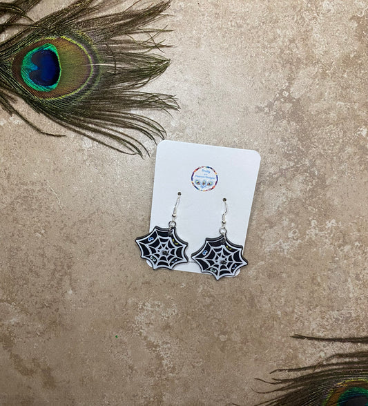 Spider Web Earrings