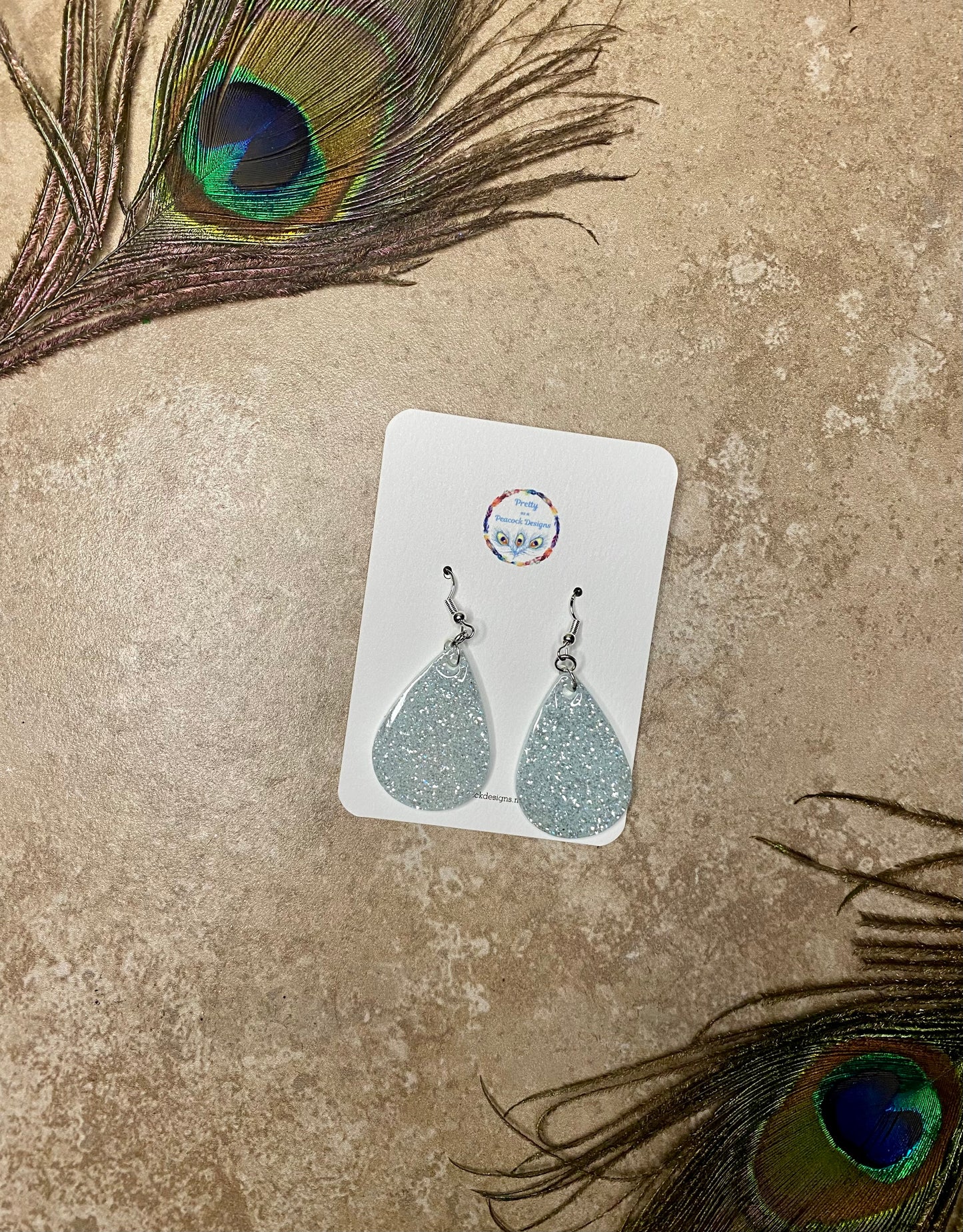 Diamond Sparkle Dangle Earrings