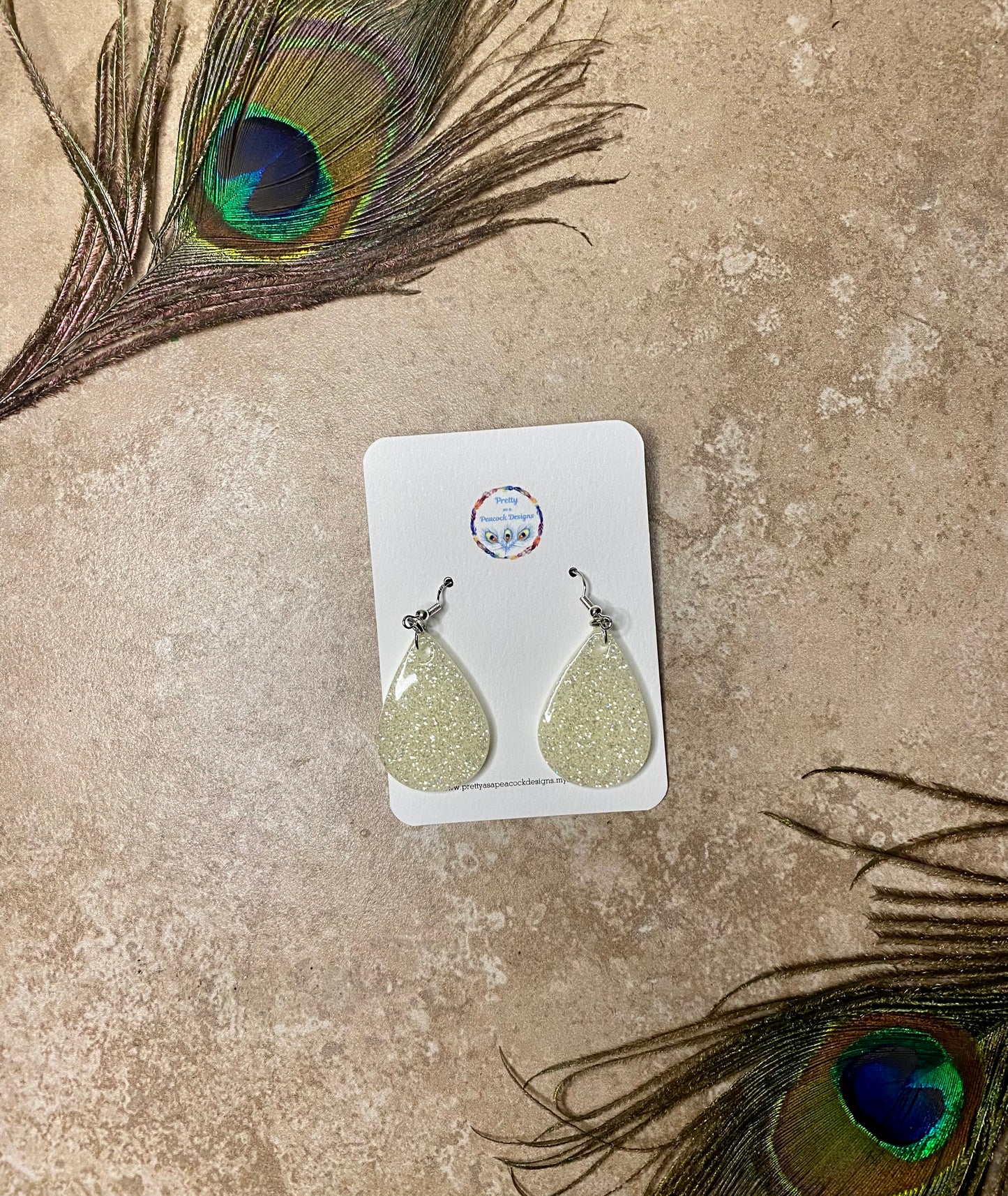 Diamond Sparkle Dangle Earrings