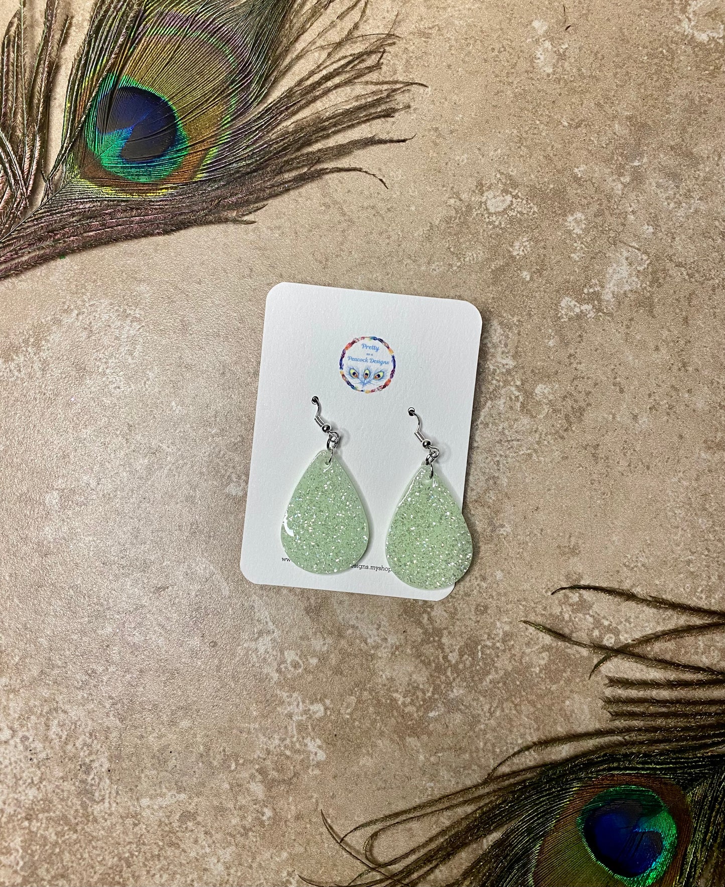 Diamond Sparkle Dangle Earrings