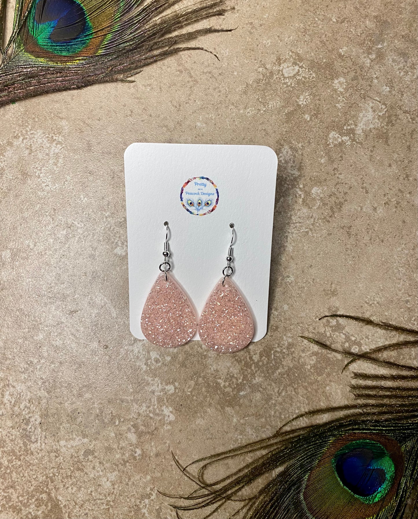 Diamond Sparkle Dangle Earrings