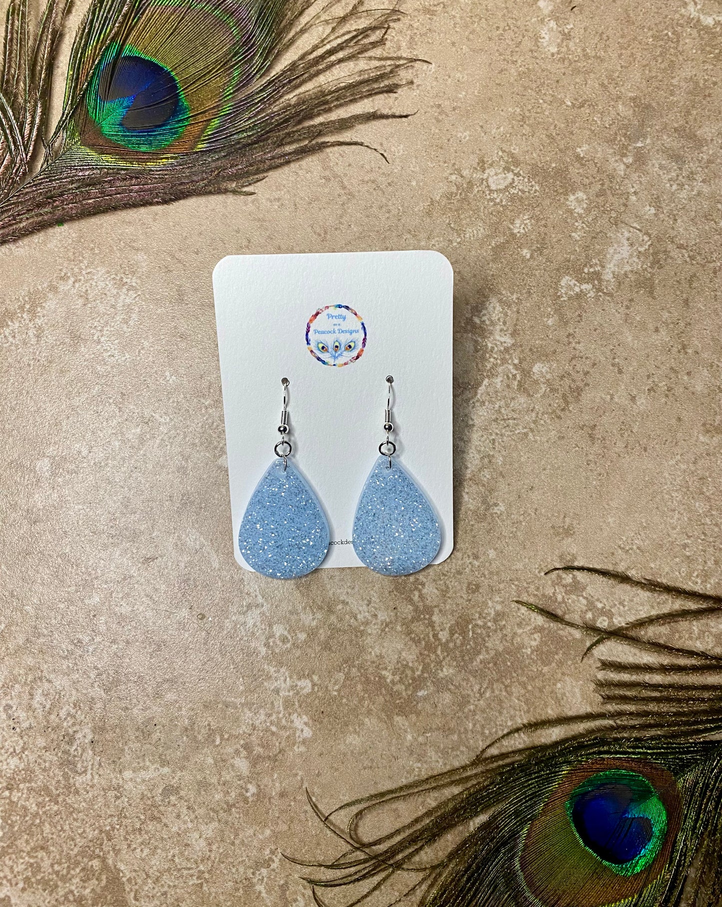 Diamond Sparkle Dangle Earrings