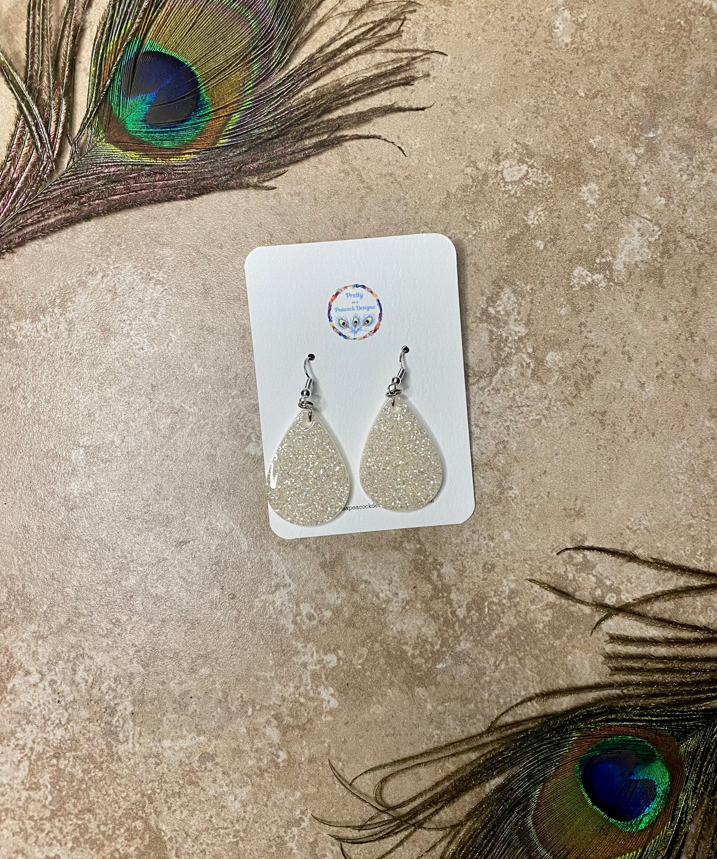 Diamond Sparkle Dangle Earrings